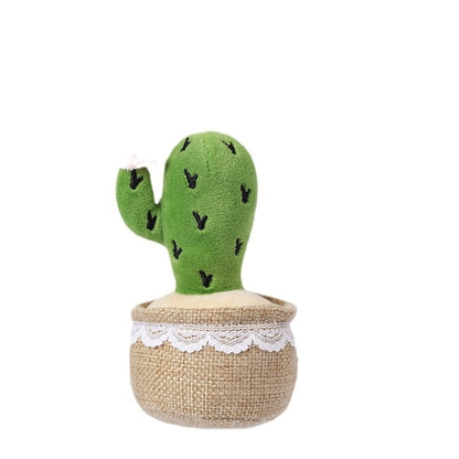 Dancing Cactus Plush Toy Succulent Potted Decoration