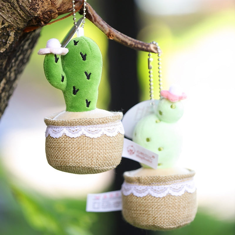Dancing Cactus Plush Toy Succulent Potted Decoration